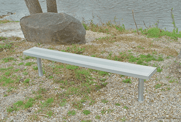 Aluminum - What Are Park Benches Made Of